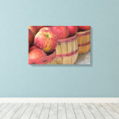 appelen in bushel manden canvas afdruk (Insitu (Houten vloer))