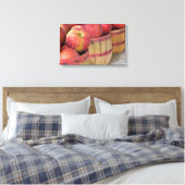 appelen in bushel manden canvas afdruk (Insitu (Slaapkamer))