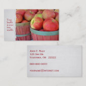 appelen in bushel manden visitekaartje (Voorkant / Achterkant)