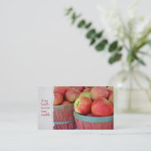 appelen in bushel manden visitekaartje (Staand voorkant)