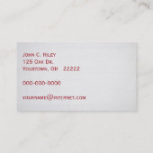 appelen in bushel manden visitekaartje (Achterkant)