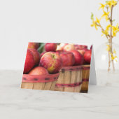 appelen in bushel mandje blanco kaart (Gele Bloem)