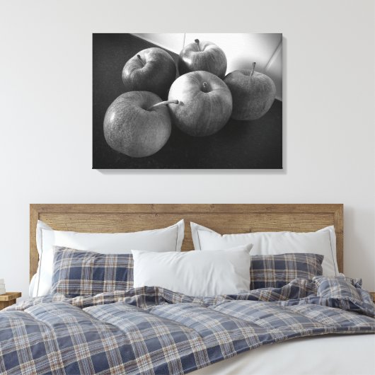 Appelen in de keuken canvas afdruk (Insitu (Slaapkamer))