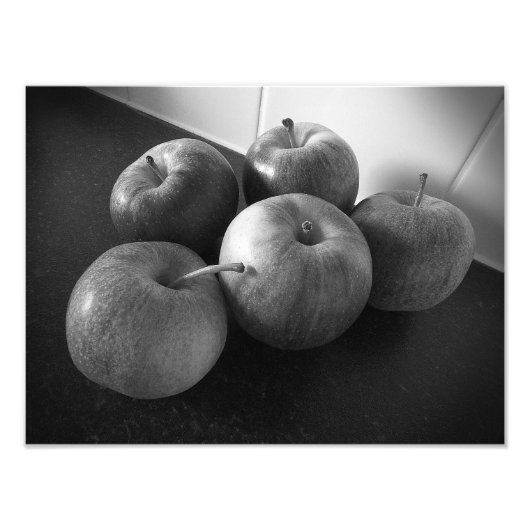 Appelen in de keuken foto afdruk (Voorkant)