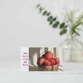 Appelen in het Visitekaartje van de mand-landbouw (Staand voorkant)