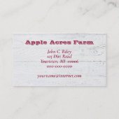 Appelen in het Visitekaartje van de mand-landbouw (Achterkant)