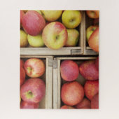 Appelen in houten kratten legpuzzel (Verticaal)