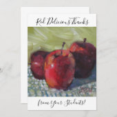 Appelen in nieuwe vorm bedankkaart (Voorkant / Achterkant)