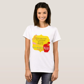 Appelen moeten rood zijn met T-shirt