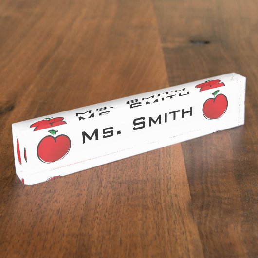 Appelen Naambordje (Zijkant)