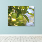 Appelen op bijkantoor canvas afdruk (Insitu (Houten vloer))