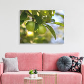 Appelen op bijkantoor canvas afdruk (Insitu (Woonkamer))