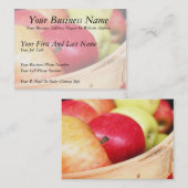 Appelen op de boerenmarkt visitekaartje (Voorkant / Achterkant)