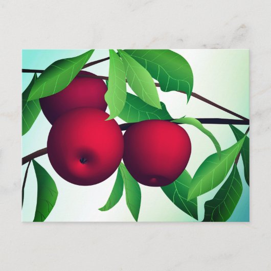 "Appelen op een bijkantoor" Briefkaart (Voorkant)