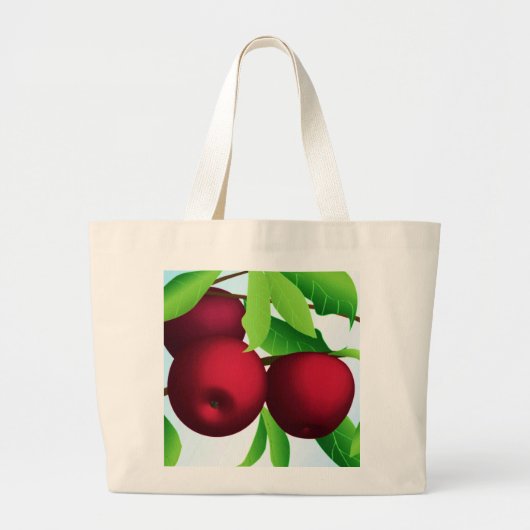 "Appelen op een bijkantoor" Grote Tote Bag (Voorkant)