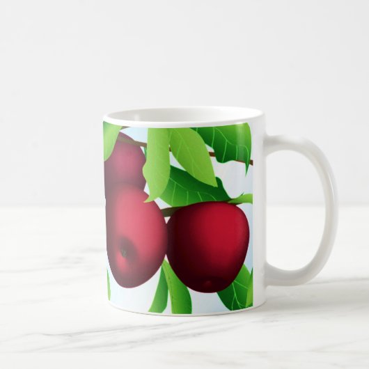 "Appelen op een bijkantoor" Koffiemok (Rechts)