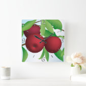 "Appelen op een bijkantoor" Vierkante Klok (Huis)