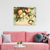 Appelen op een filiaal canvas afdruk (Insitu (Woonkamer))