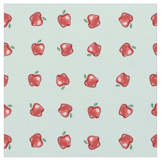 Appelen op Mint Dot Stof (Close Up)