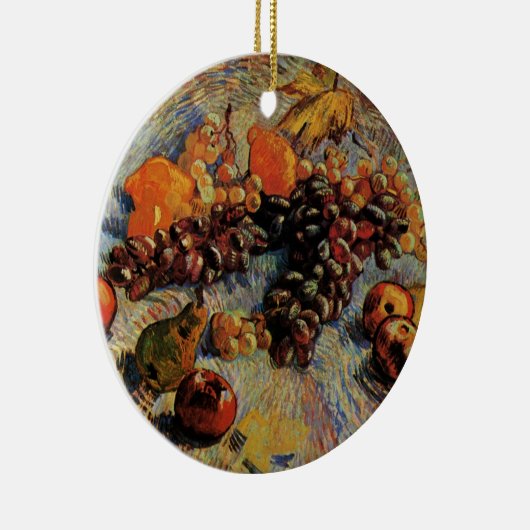 Appelen, peren, lemonen, druiven van Vincent van G Keramisch Ornament (Rechts)