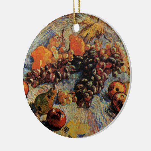 Appelen, peren, lemonen, druiven van Vincent van G Keramisch Ornament (Links)