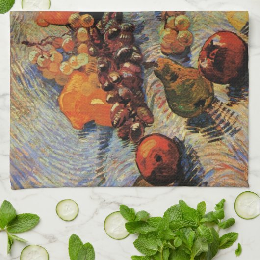 Appelen, peren, lemonen, druiven van Vincent van G Theedoek (Gevouwen)