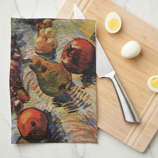 Appelen, peren, lemonen, druiven van Vincent van G Theedoek (Quarter Fold)