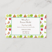 Appelen, perziken, Limes Illustratie Landbouwers Visitekaartje (Voorkant)