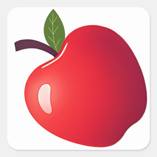Appelen! Vierkante Sticker (Voorkant)
