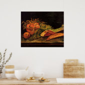 Appelen, vlees en een rol van Vincent van Gogh Poster (Keuken)