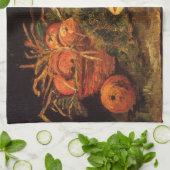 Appelen, vlees en een rol van Vincent van Gogh Theedoek (Gevouwen)