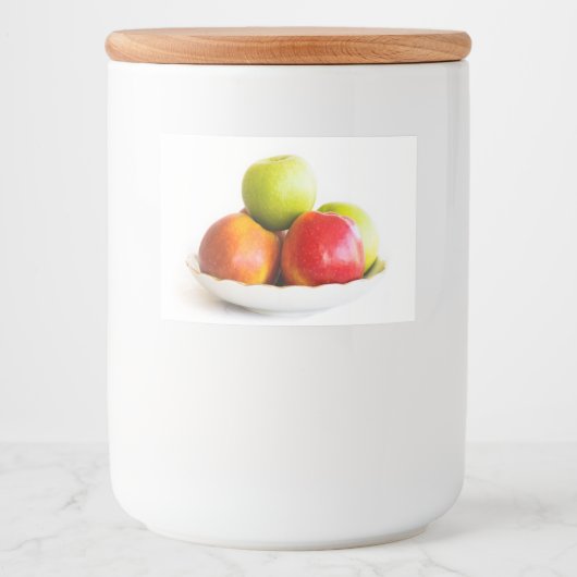 Appelen Voedselcontainer Etiket (Voorkant)