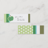 Appelen voor appelen mini visitekaartje (Voorkant / Achterkant)