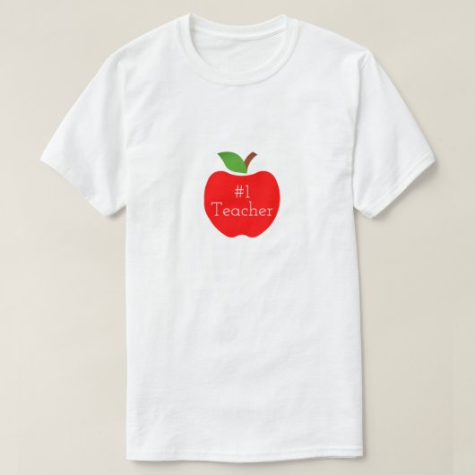 Appelen voor leraar t-shirt (Design voorkant)