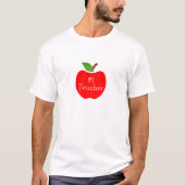 Appelen voor leraar t-shirt (Voorkant)