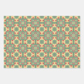 Appelfruit Abstract  geometrisch patroon 3 Inpakpapier Vel (Voorkant 3)