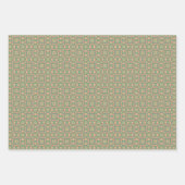 Appelfruit Abstract  geometrisch patroon 3 Inpakpapier Vel (Voorkant 2)