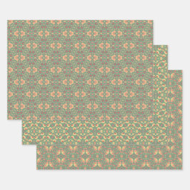 Appelfruit Abstract  geometrisch patroon 5 Inpakpapier Vel