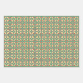 Appelfruit Abstract geometrisch patroon 6 Inpakpapier Vel (Voorkant)