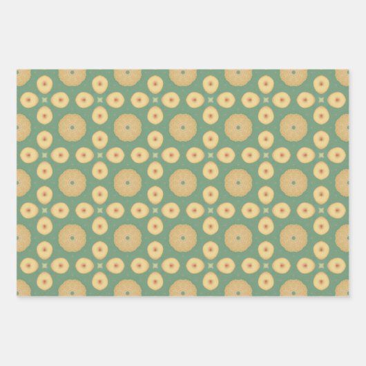 Appelfruit Abstract geometrisch patroon 7 Inpakpapier Vel (Voorkant)