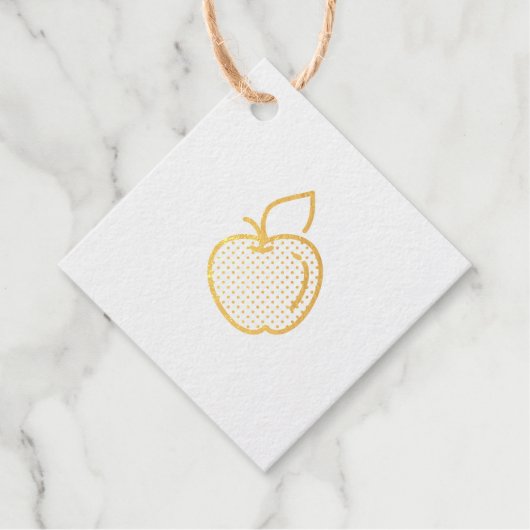 Appelfruit Afbeelding Bedankjes Labels (Voorkant)