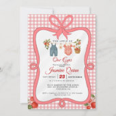 Appelfruit Herfst baby shower Baby bestrooien Kaart (Voorkant)