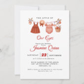 Appelfruit Herfst baby shower Baby bestrooien Kaart (Voorkant)