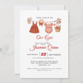 Appelfruit Herfst baby shower Baby bestrooien Kaart (Voorkant)