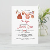 Appelfruit Herfst baby shower Baby bestrooien Kaart (Staand voorkant)