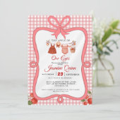 Appelfruit Herfst baby shower Baby bestrooien Kaart (Staand voorkant)