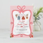 Appelfruit Herfst baby shower Baby bestrooien Kaart (Staand voorkant)