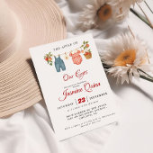 Appelfruit Herfst baby shower Baby bestrooien Kaart