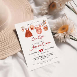 Appelfruit Herfst baby shower Baby bestrooien Kaart