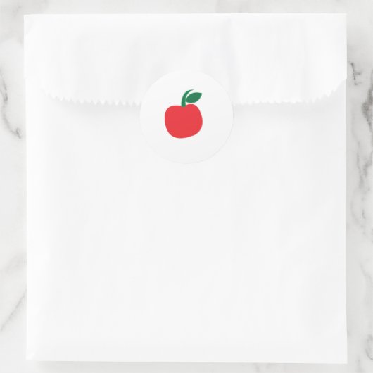 Appelfruit Ronde Sticker (Tas)